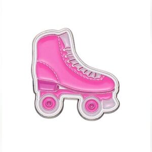 Hot Pink Roller Skate Enamel Lapel Pin Brooch NWT!      🩷🛼🩷